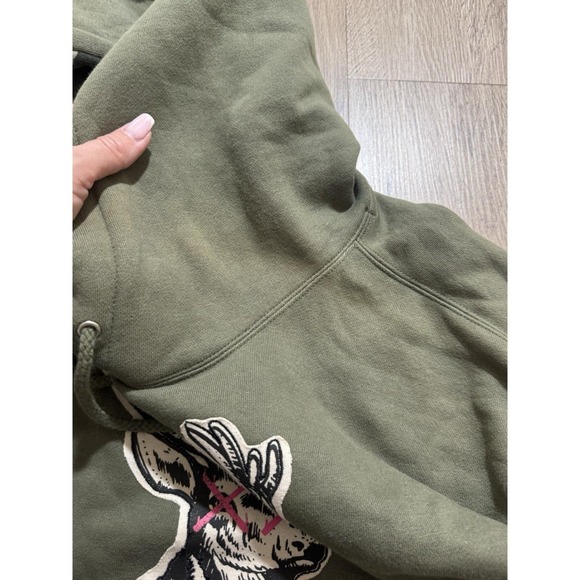Y2K Vans Skateboarding Deer Logo Hoodie Size L - Picture 7 of 9